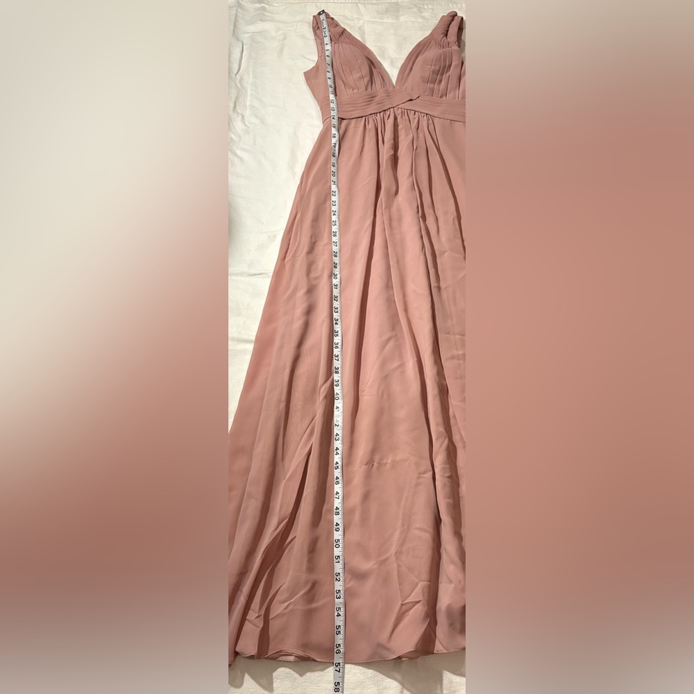 Azazie Dusty Rose Maxi Dress - Picture 4 of 4